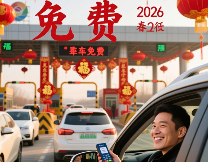 春节假期7座及以下小型客车免费通行，今年春节高速免费9天!