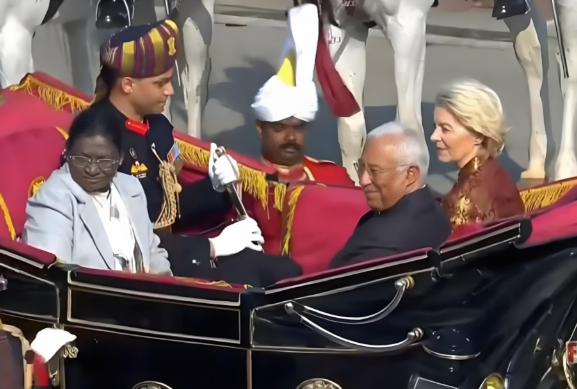 印度阅兵莫迪与冯德莱恩一同检阅 印度邀请冯德莱恩检阅阅兵式释放出哪些信号