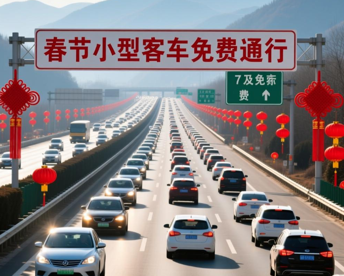 春节假期7座及以下小型客车免费通行，今年春节高速免费9天!