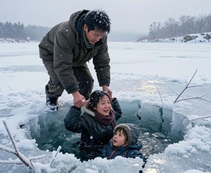 冬季不慎掉入冰窟窿后如何自救?一家三口掉冰窟窿记住这个能救命