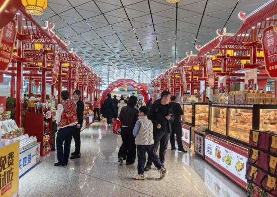 机场里还能“赶大集” 多地年货大集就开进了机场航站楼 机场里还能“赶大集” 多地年货大集就开进了机场航站楼