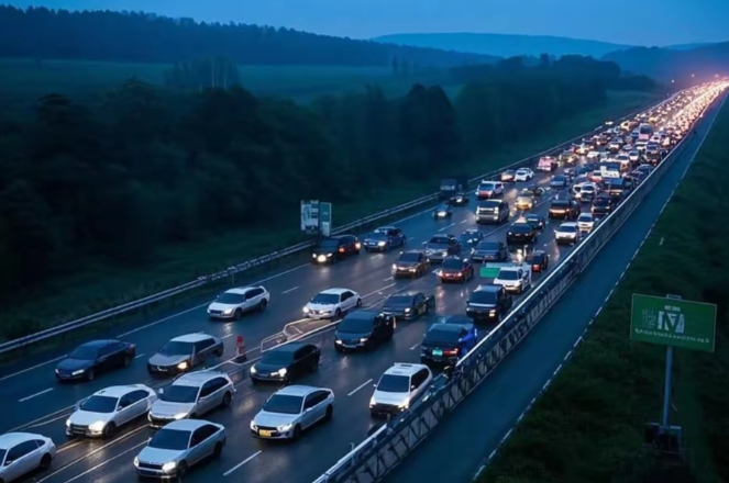 今年的返乡潮来得格外的早！春运提前返乡潮高速开启拥堵模式