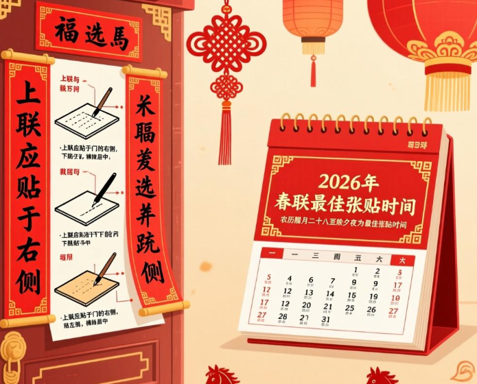 春联究竟该怎么贴?2026年春联什么时候贴最好? 春联究竟该怎么贴?2026年春联什么时候贴最好?