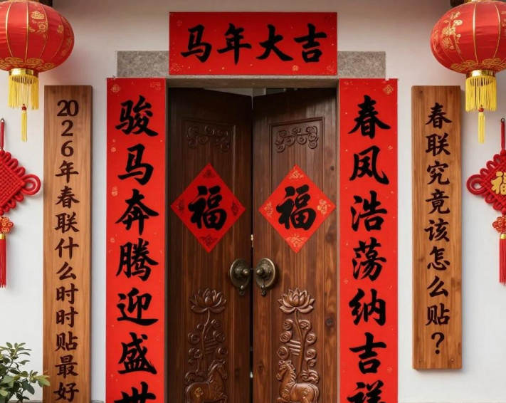 春联究竟该怎么贴?2026年春联什么时候贴最好?