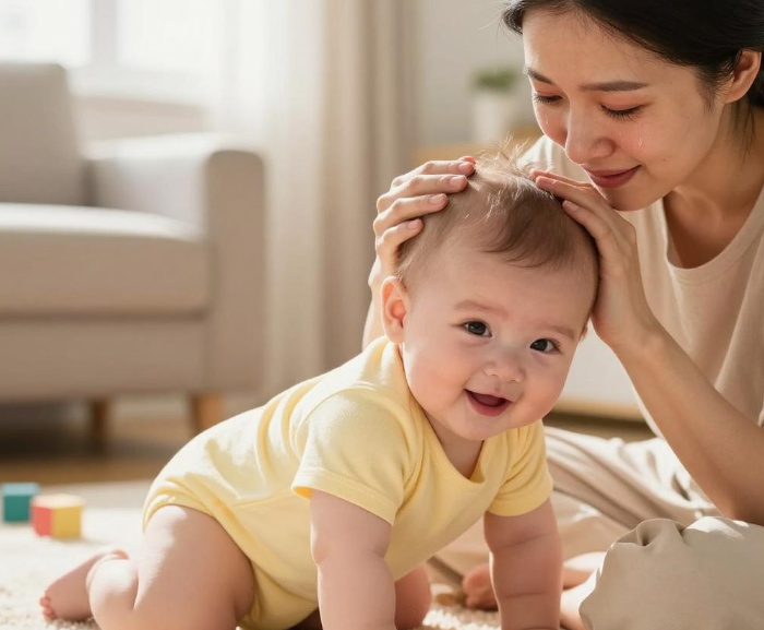 7个月宝宝爬过来拥抱哭泣宝妈，2026宝宝认母期的8种表现超明显