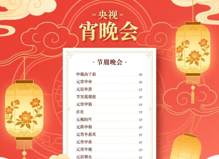 央视元宵晚会节目单来了，2026央视元宵晚会有哪些明星?