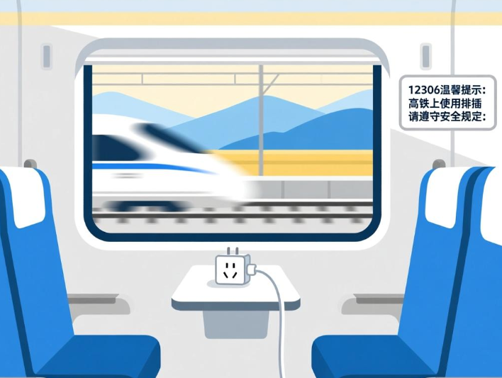 12306回应乘客在高铁上用排插，2026高铁上可以用插排充电吗?