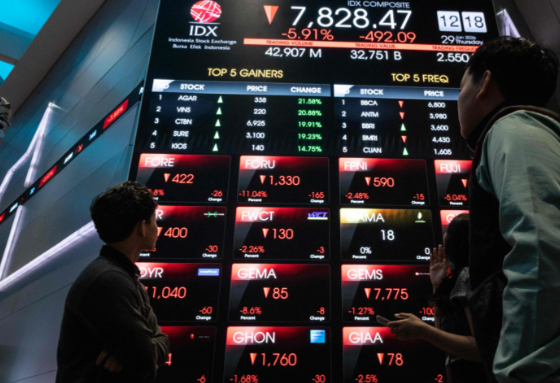 3月4日印尼基准股指下跌5% 3月4日印尼基准股指降至7545.91 3月4日印尼基准股指下跌5% 3月4日印尼基准股指降至7545.91