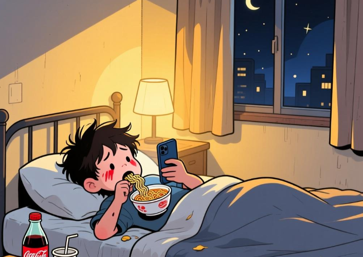 光熬夜不可怕又熬夜又夜宵更可怕，熬夜为啥不能吃宵夜?