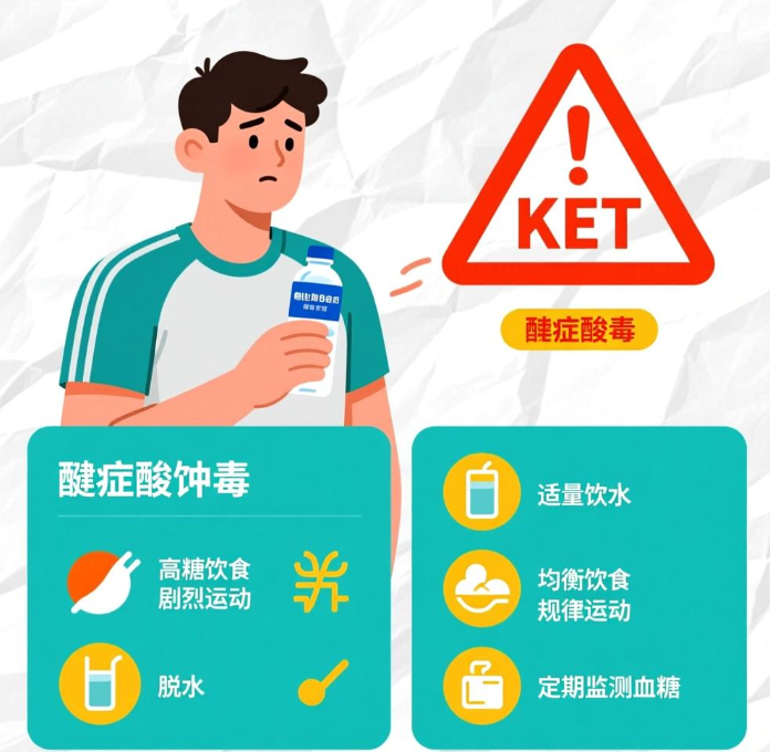 电解质饮料当水喝容易酮症酸中毒吗?2招教你预防酮症酸中毒