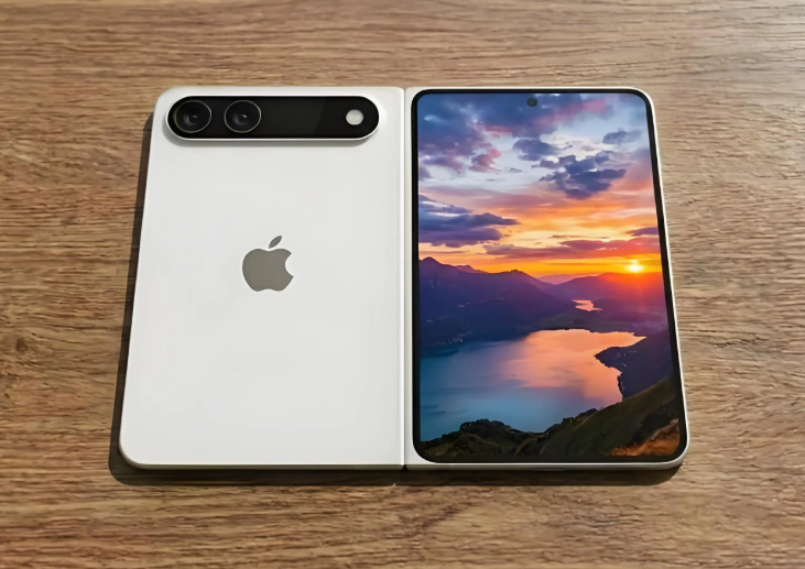 iPhoneFold最新渲染图曝光，2026苹果首款折叠机要来了？