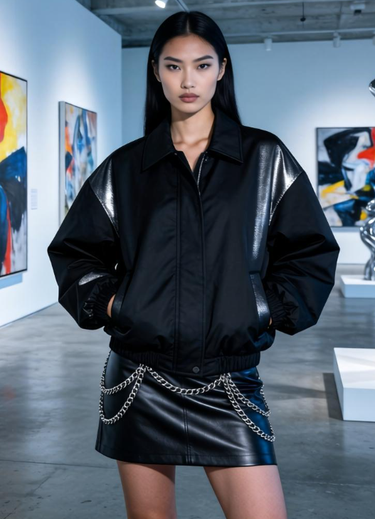 夹克配裙子可柔可飒 2026夹克配裙子小技巧