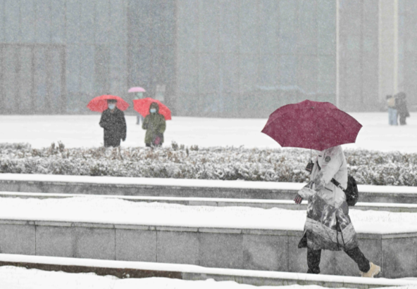北方多地大到暴雪来袭 西北地区累计降温幅度可达20℃以上