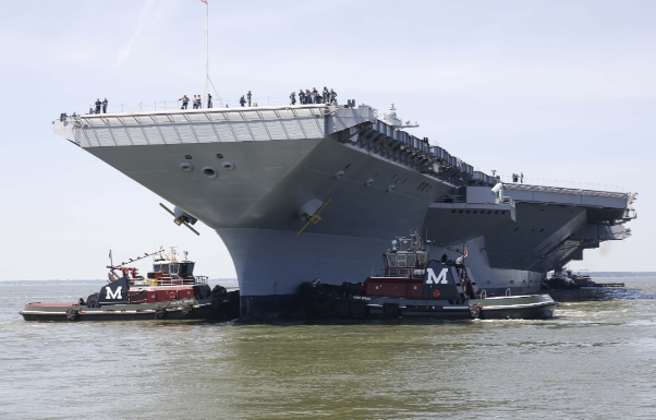 福特号航母火灾被曝持续超30小时 福特号航母执行海上任务已进入第10个月