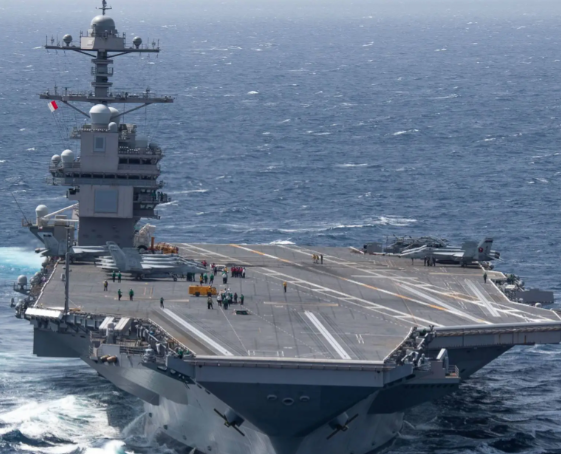 福特号航母火灾被曝持续超30小时 福特号航母执行海上任务已进入第10个月