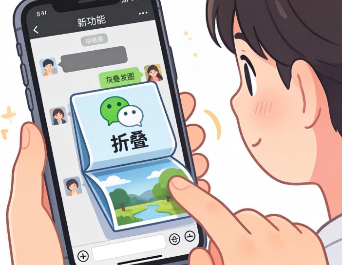 微信灰度测试折叠发图新功能，微信可以不用一次发9张图了吗?