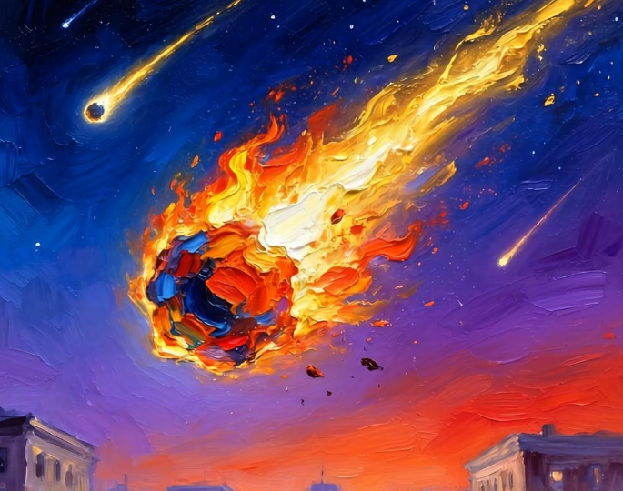 美上空划过7吨重流星解体发出巨响，7吨重的陨石砸向美俄亥俄州