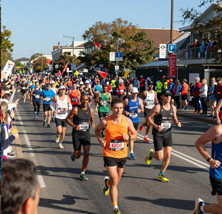 跑马拉松护航的民警居然是AI机器人 2026AI机器人全球首次上岗