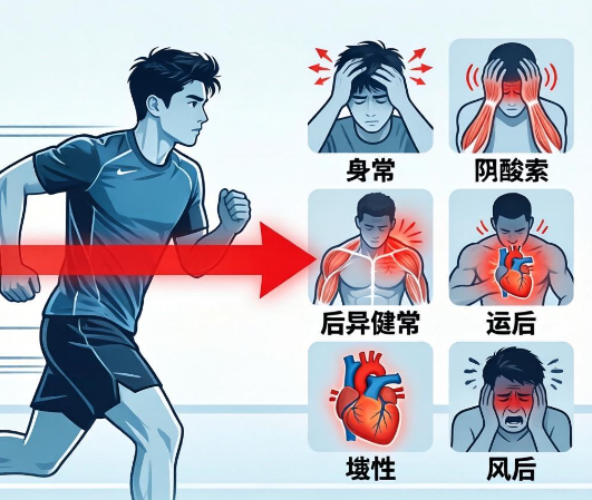 运动后出现这种症状别轻视，长时间运动务必定时休息