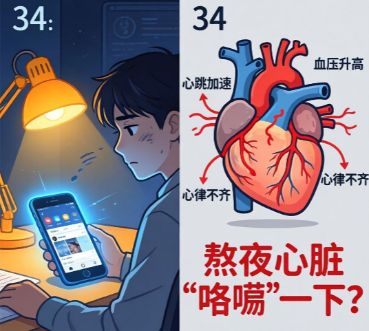 熬夜时心脏咯噔一下危险吗?医生划出4条心脏红线