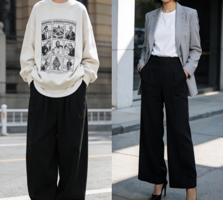 黑色阔腿裤搭配什么上衣好看（2026春季黑色阔腿裤搭配指南）