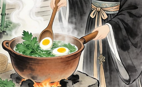 艾草煮鸡蛋春天吃正当时，艾草煮鸡蛋驱寒补血两不误