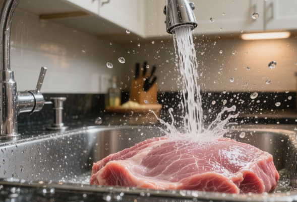 提醒爸妈:洗生肉不要直接用水冲 生肉应该如何安全清洗 提醒爸妈:洗生肉不要直接用水冲 生肉应该如何安全清洗