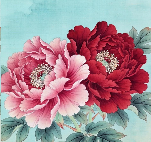 洛阳现“并蒂牡丹” 概率千万分之一 2026千万分之一的幸运！