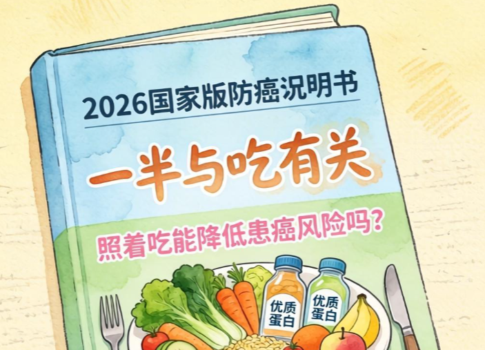 2026国家版防癌说明书一半与吃有关,照着吃能降低患癌风险吗? 2026国家版防癌说明书一半与吃有关,照着吃能降低患癌风险吗?