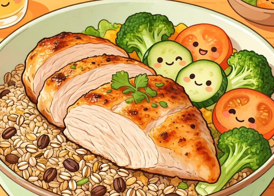 春季轻断食减脂养生，春季轻断食就吃鸡胸肉杂粮碗