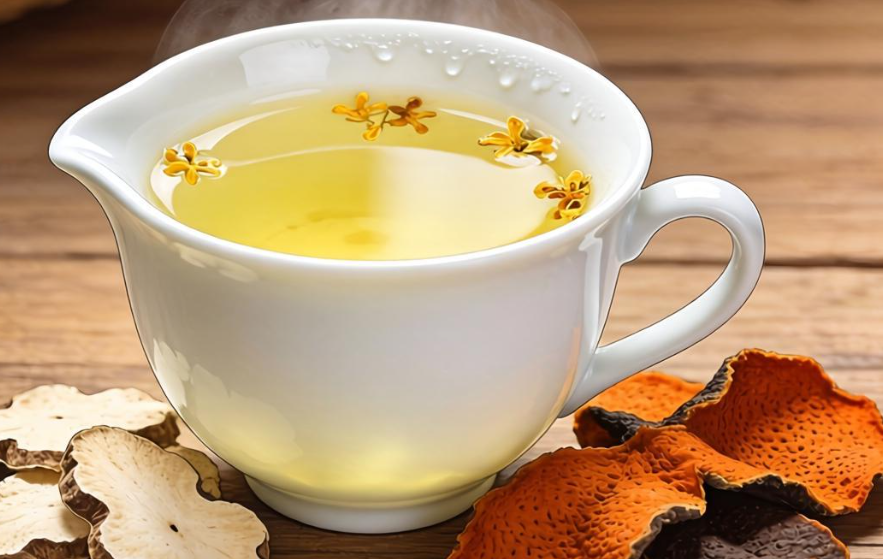 谷雨养生就喝茯苓陈皮二花茶，茯苓陈皮二花茶健脾祛湿