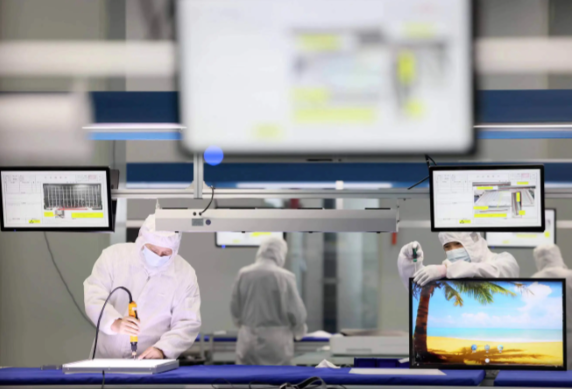 我国新型显示产业总产值突破8000亿元 我国新型显示产业全球市场占比达54%