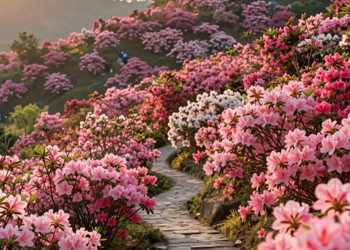 龙泉山万亩杜鹃花迎盛花期,赤红花海持续至5月中旬 龙泉山万亩杜鹃花迎盛花期,赤红花海持续至5月中旬