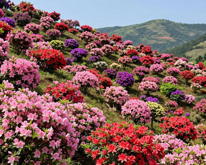 龙泉山万亩杜鹃花迎盛花期,赤红花海持续至5月中旬 龙泉山万亩杜鹃花迎盛花期,赤红花海持续至5月中旬
