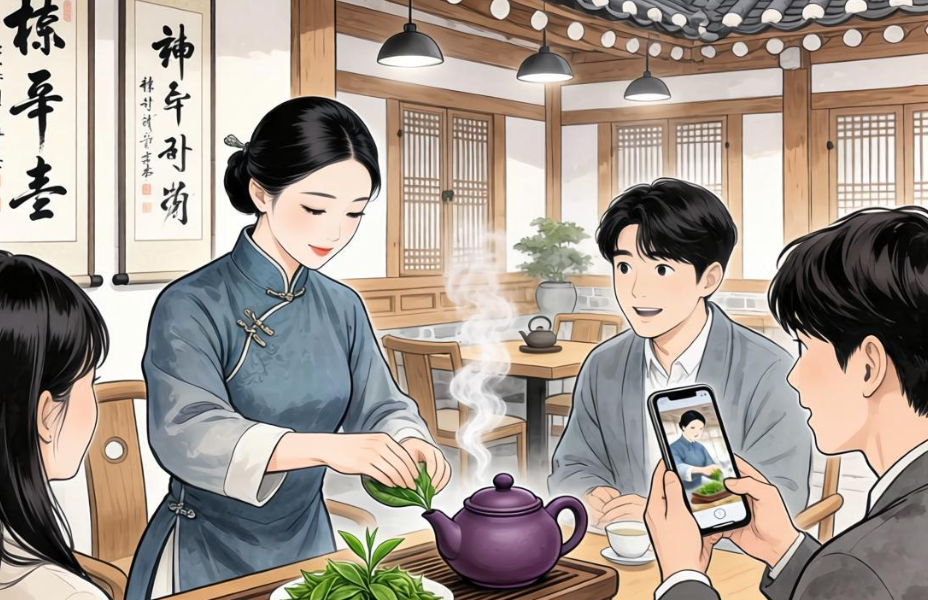 中韩茶文化交流活动在韩举办 茶文化交流活动连接了东方生活美学