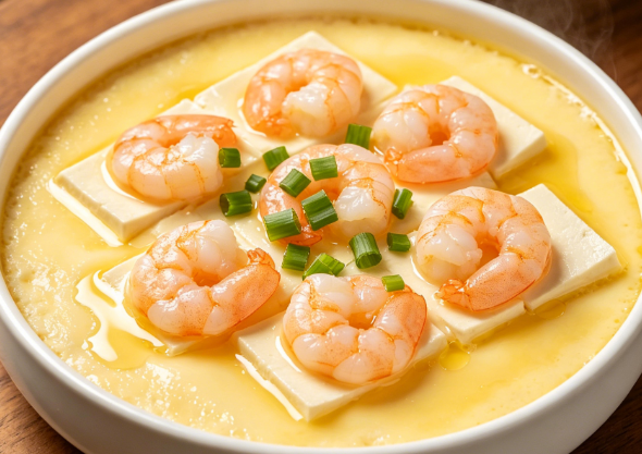 豆腐虾仁蒸蛋有什么价值? 豆腐虾仁蒸蛋羹增肌防衰 豆腐虾仁蒸蛋有什么价值? 豆腐虾仁蒸蛋羹增肌防衰