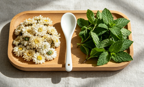 薄荷菊花茶能缓解焦虑失眠吗? 薄荷菊花茶这样喝清肝又安神 薄荷菊花茶能缓解焦虑失眠吗? 薄荷菊花茶这样喝清肝又安神