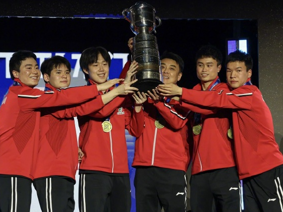 中国男乒3-0日本实现12连冠 中国男乒第24次夺得世乒赛男团冠军