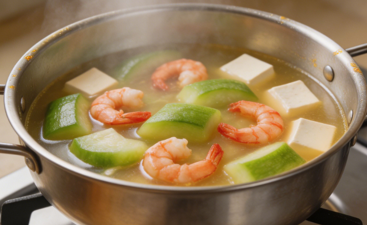 丝瓜虾仁豆腐汤清爽又鲜甜 丝瓜虾仁豆腐汤烹饪技巧夏天必备