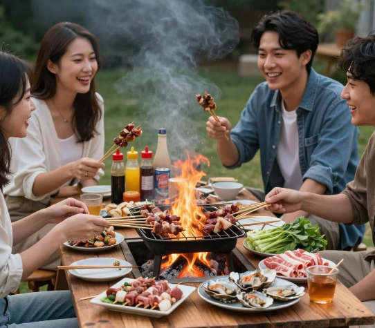 女子吃烧烤偶遇十几年没见的大学同学 2026烧烤摊偶遇十几年同窗重逢