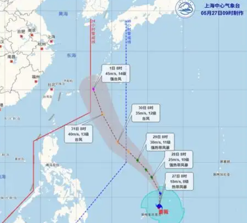 今年第6号台风“蔷薇”已生成 台风“蔷薇”向台湾岛东面靠近