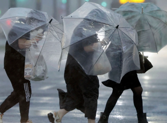 日本台风致39万人撤离 台风“‌蔷薇‌”袭击日本西南部