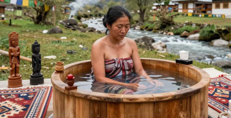 不丹传统草药浴被旅行者誉为治疗高原反应的有效方式