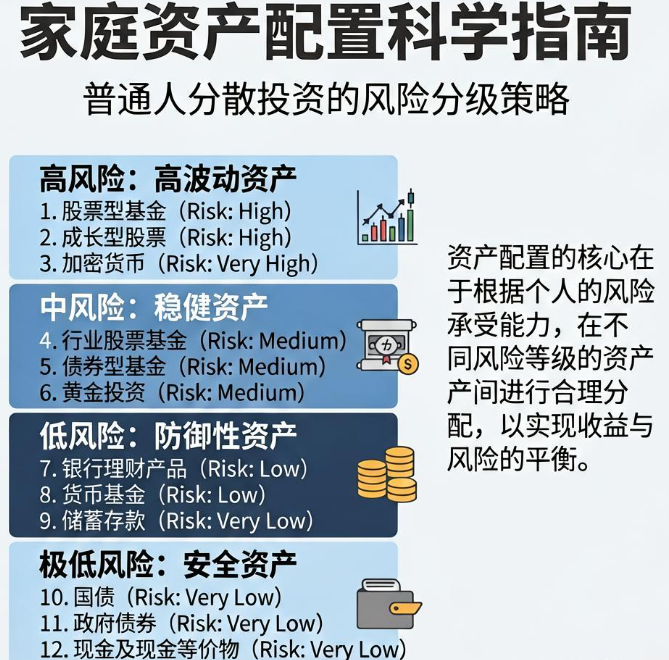 家庭资产配置怎么做,普通人分散投资按风险分级更科学 家庭资产配置怎么做,普通人分散投资按风险分级更科学
