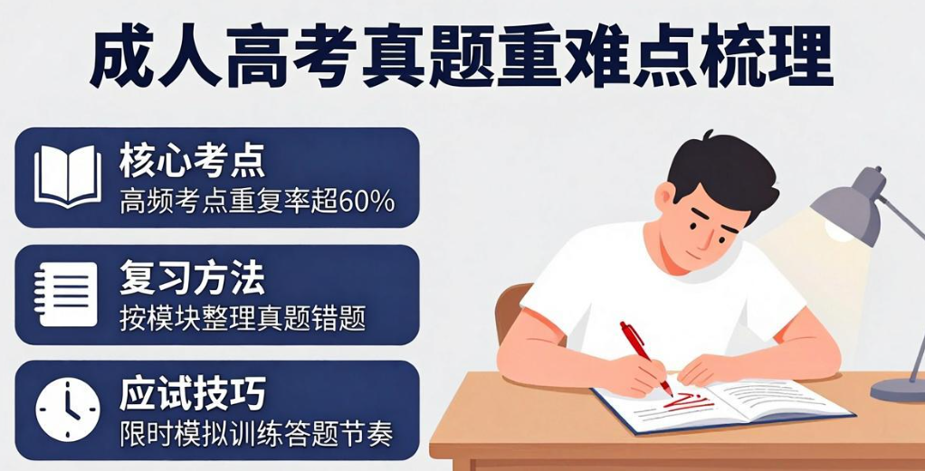 成人高考真题重难点梳理，成人高考专业就业前景详细解析