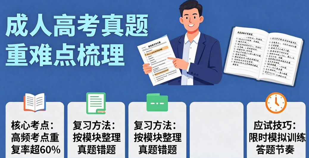 成人高考真题重难点梳理，成人高考专业就业前景详细解析