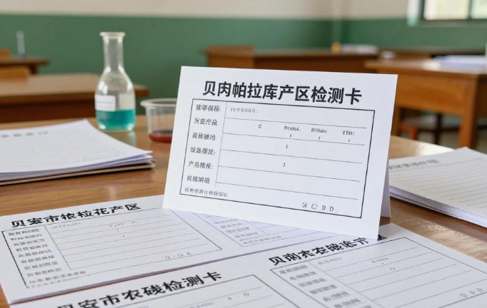贝宁帕拉库棉花产区学校农残检测卡检出限制？