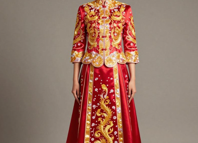 2026年文莱宋吉金线锦缎怎么时装入新中式婚服？