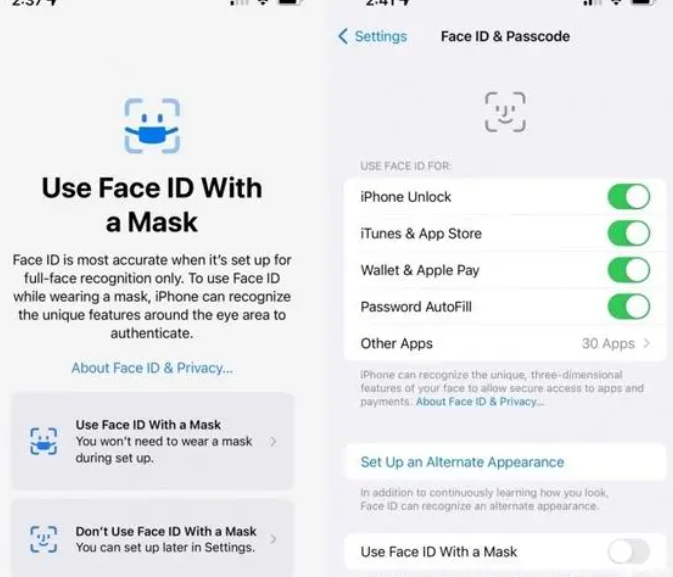 iphone口罩解锁来了:支持口罩解锁支付 苹果ios15.4符合你的期待吗?