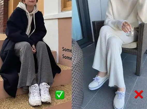 拖地阔腿裤配啥鞋好看(拖地阔腿裤搭什么鞋子好)